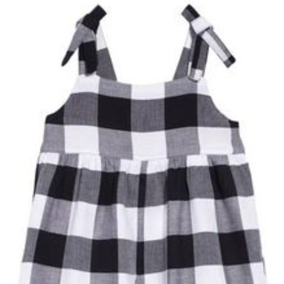NEW! STEM Gingham Check Cotton Jumpsuit in GINGHAM (8) - Picture 2 of 4